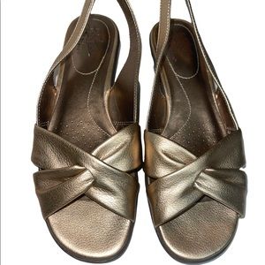 Life Stride Slingback  Peep Toe Sandals ~7.5